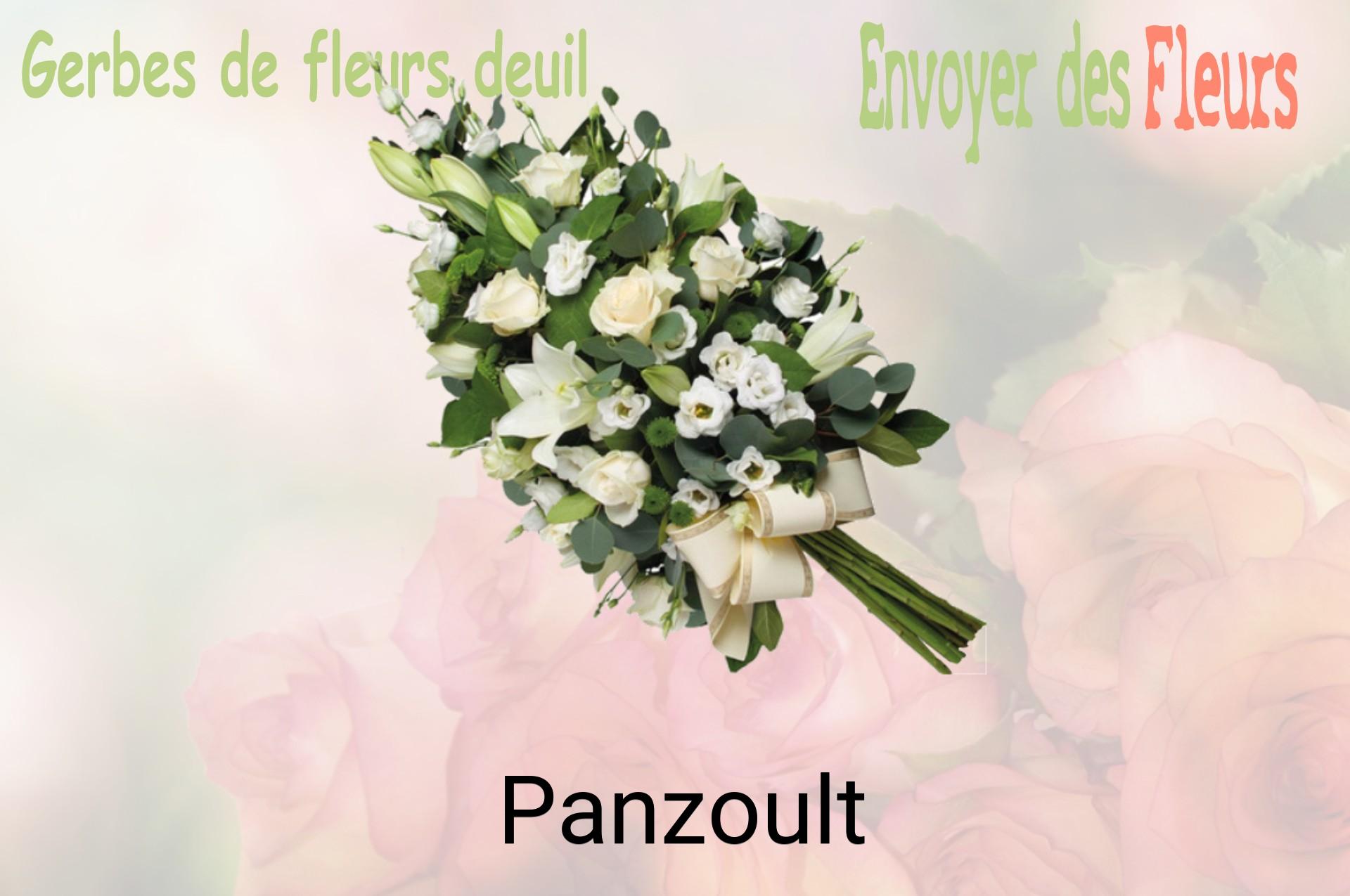 Gerbe de fleurs de deuil livrée à Panzoult